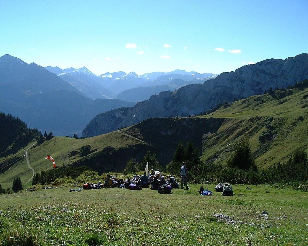 Pension Talblick In Waengle Bei Reutte Exterior photo